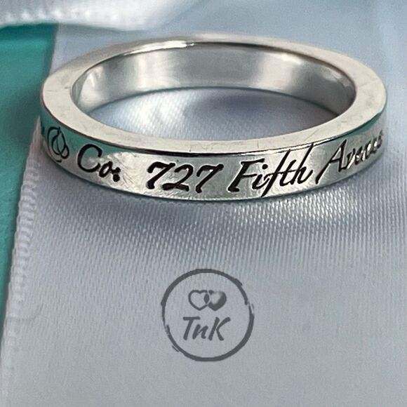 Rare & Retired - Tiffany & Co Notes Fifth Ave Ring - Size 5 - Picture 15 of 16